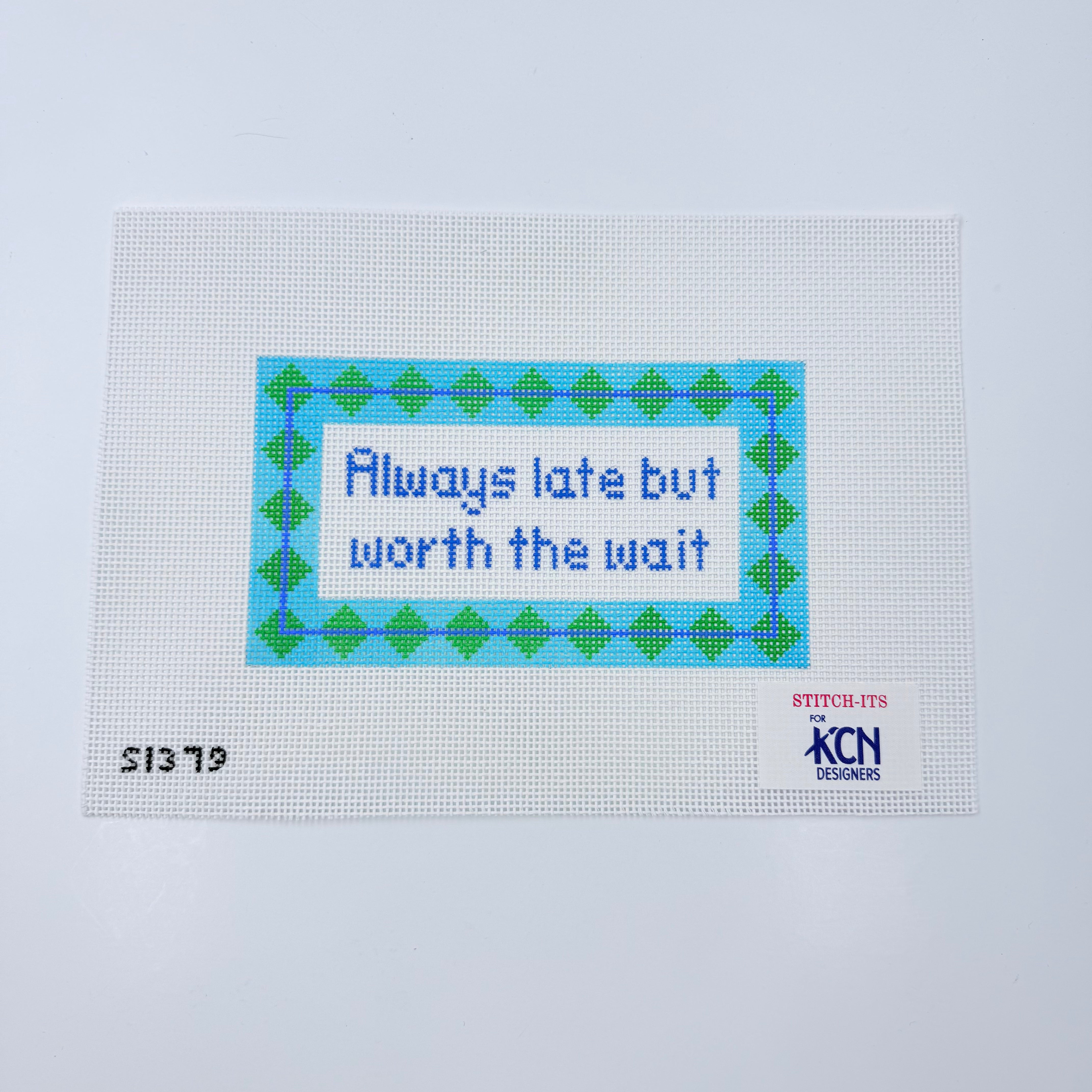 Always Late... Canvas - KC Needlepoint