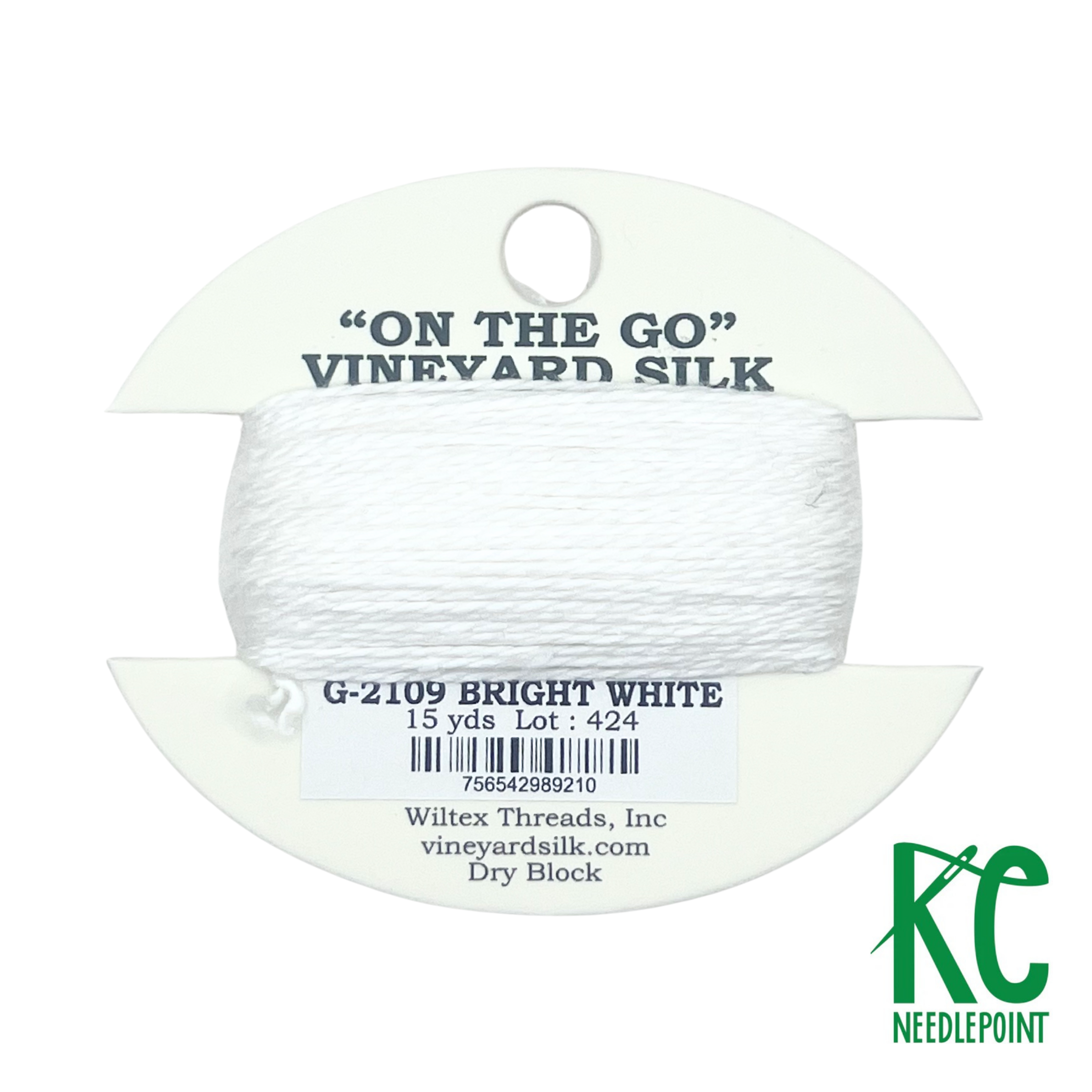 Vineyard Silk Card G2109 Bright White – KC Needlepoint