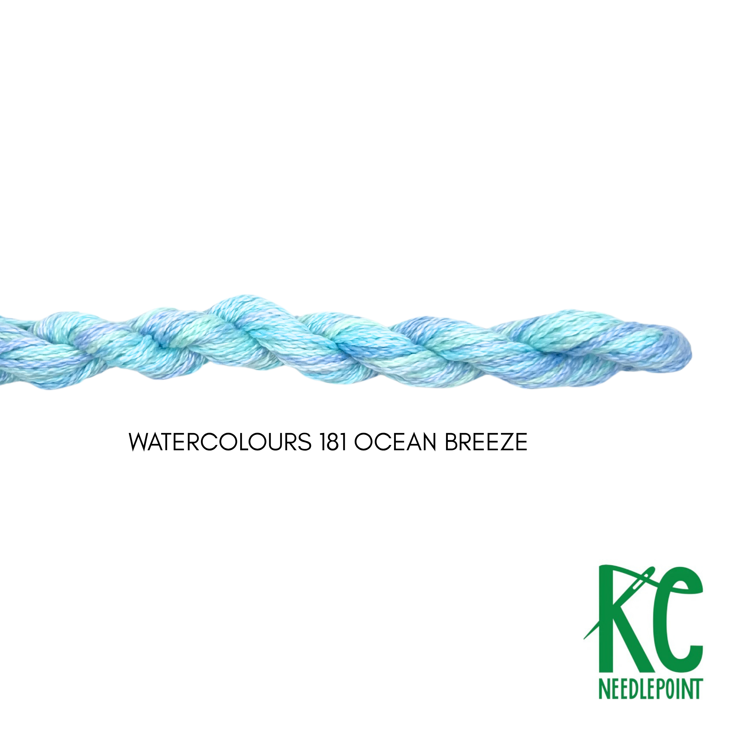 Watercolours 181 Ocean Breeze - KC Needlepoint