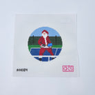 Pickleball Santa Canvas - KC Needlepoint