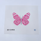 Pink Butterfly Canvas - KC Needlepoint
