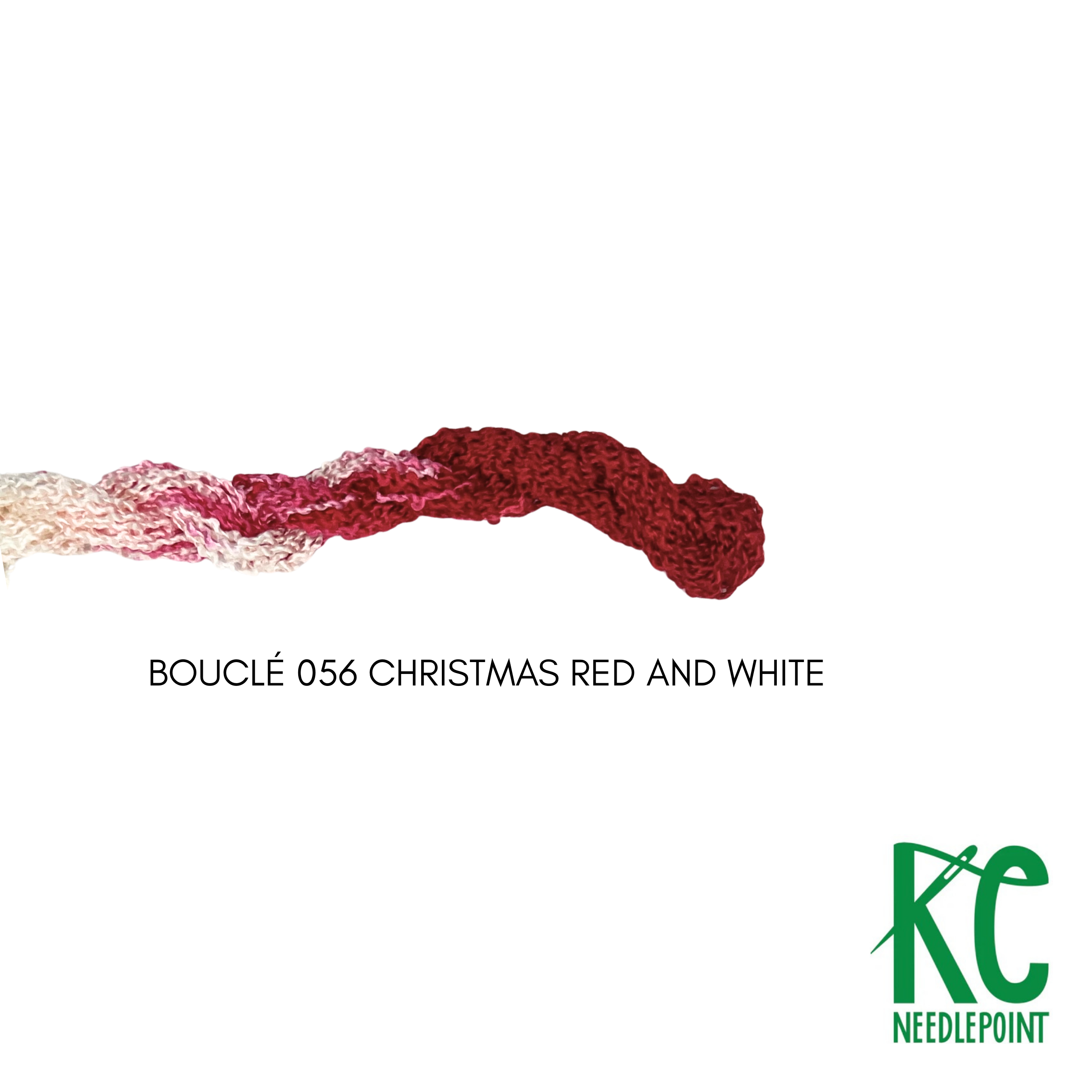 Bouclé 056 Christmas Red and White - KC Needlepoint