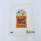 Amsterdam Vintage Travel Tag Canvas - KC Needlepoint
