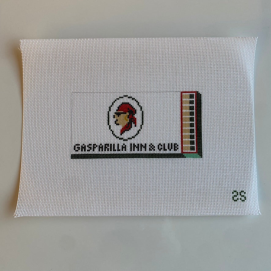 Gasparilla Inn & Club Matchbook Canvas - KC Needlepoint