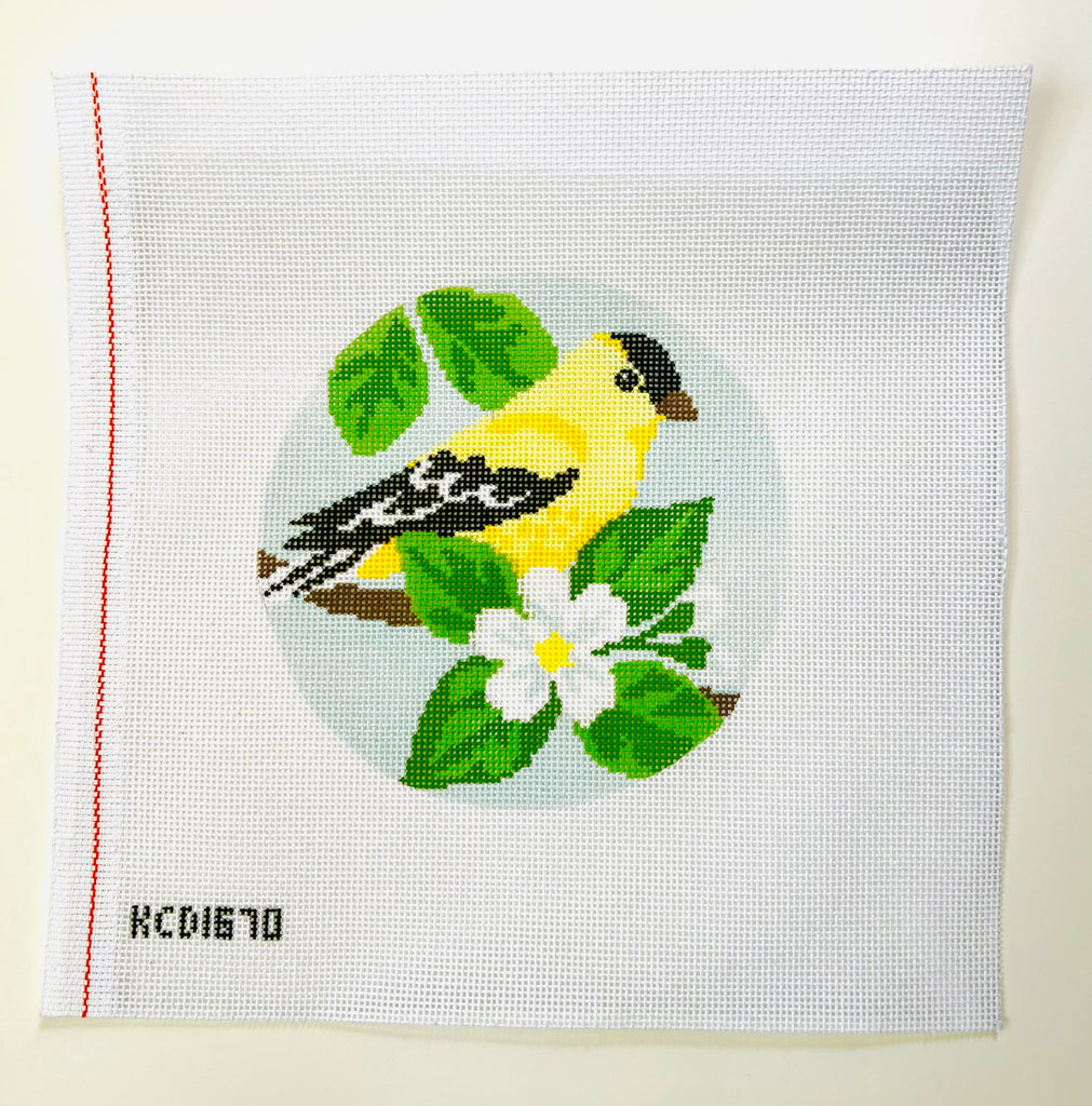 Goldfinch Canvas - KC Needlepoint