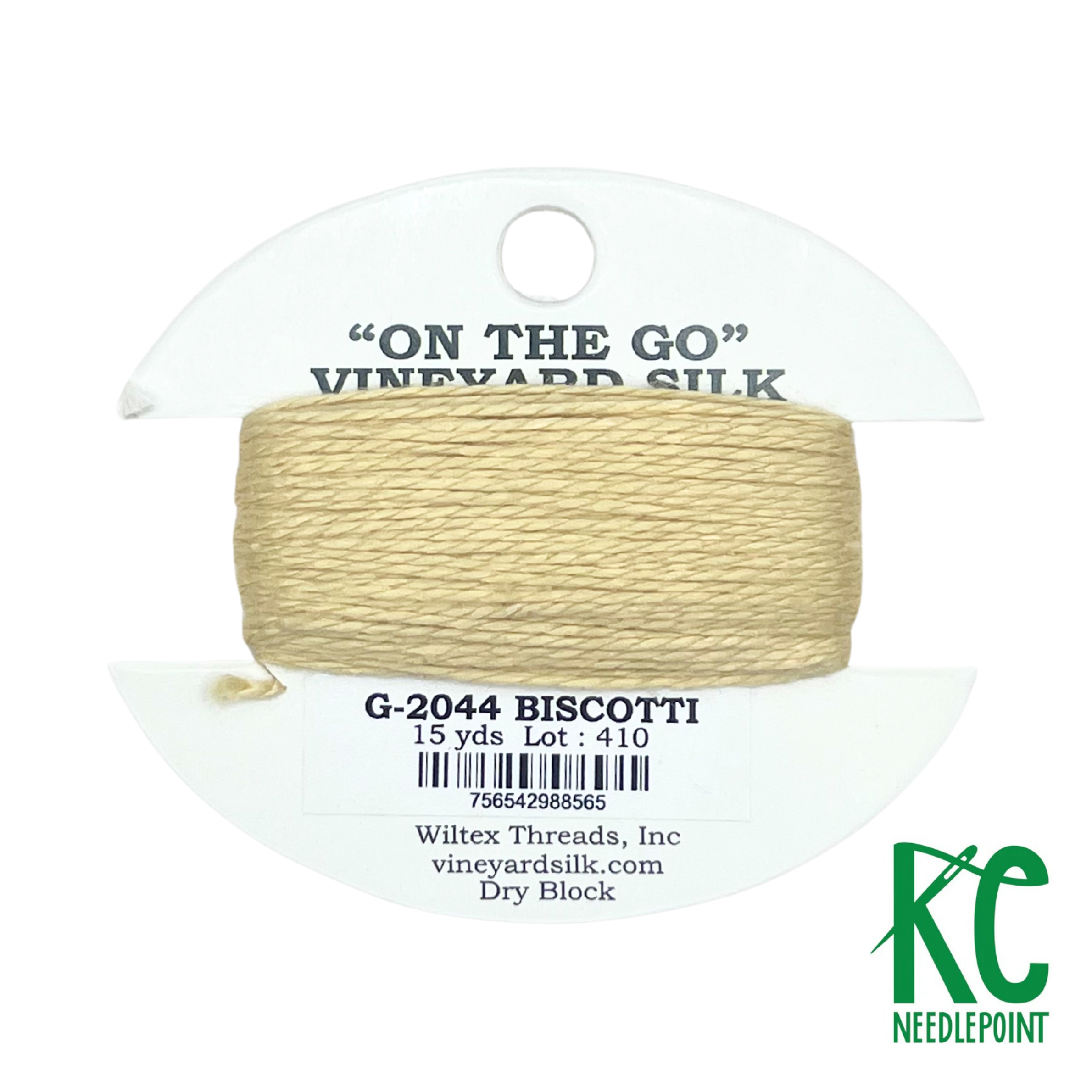 Vineyard Silk Card G2044 Biscotti - KC Needlepoint