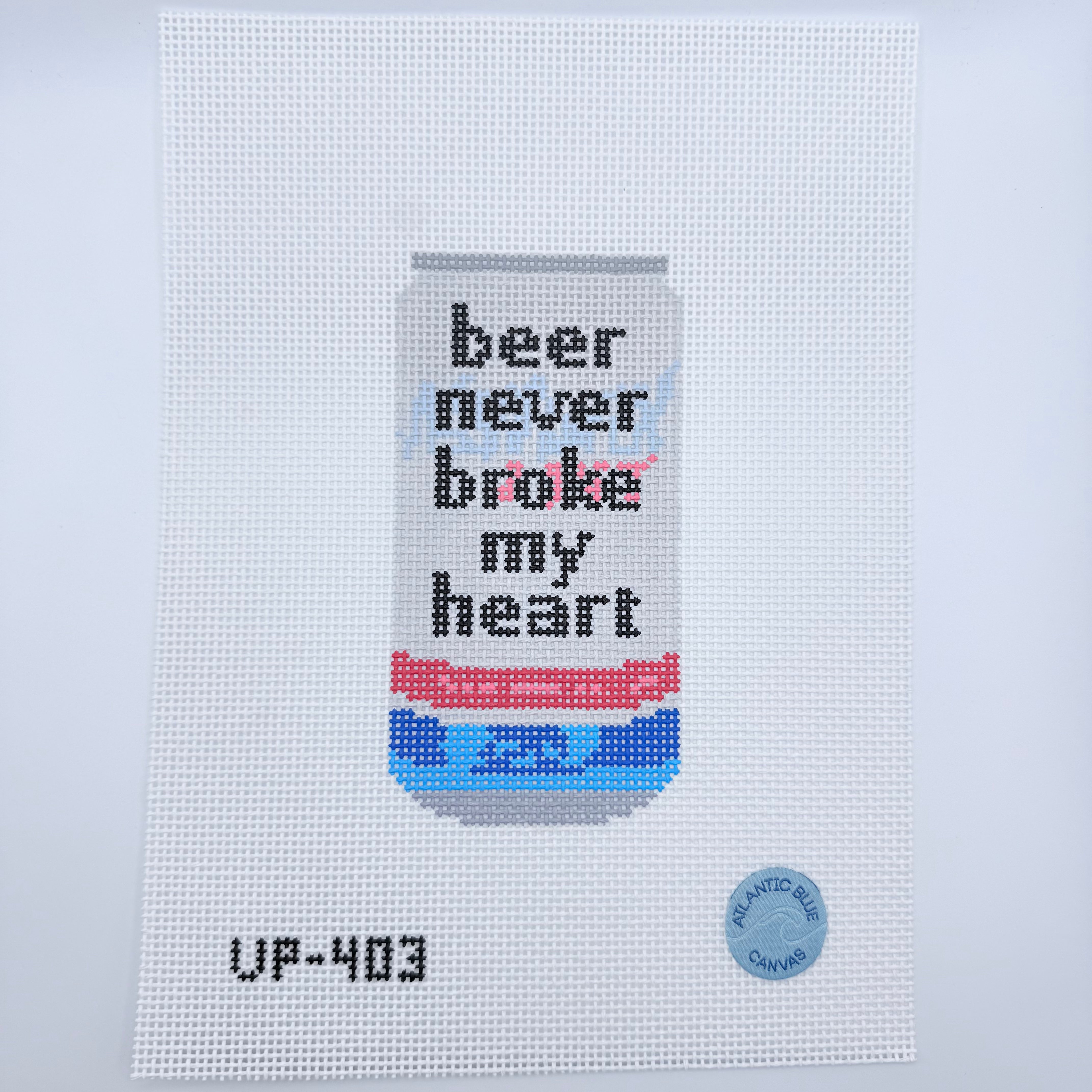 beer never broke my heart Canvas - KC Needlepoint