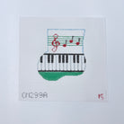 Piano Christmas Mini Sock Canvas - KC Needlepoint