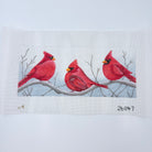 Three Cardinals in the Snow Canvas - KC Needlepoint
