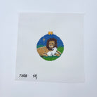 Lion and Lamb Round Canvas - KC Needlepoint