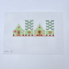 Key Lime and Cherries 3D Gingerbread House Canvas - KC Needlepoint