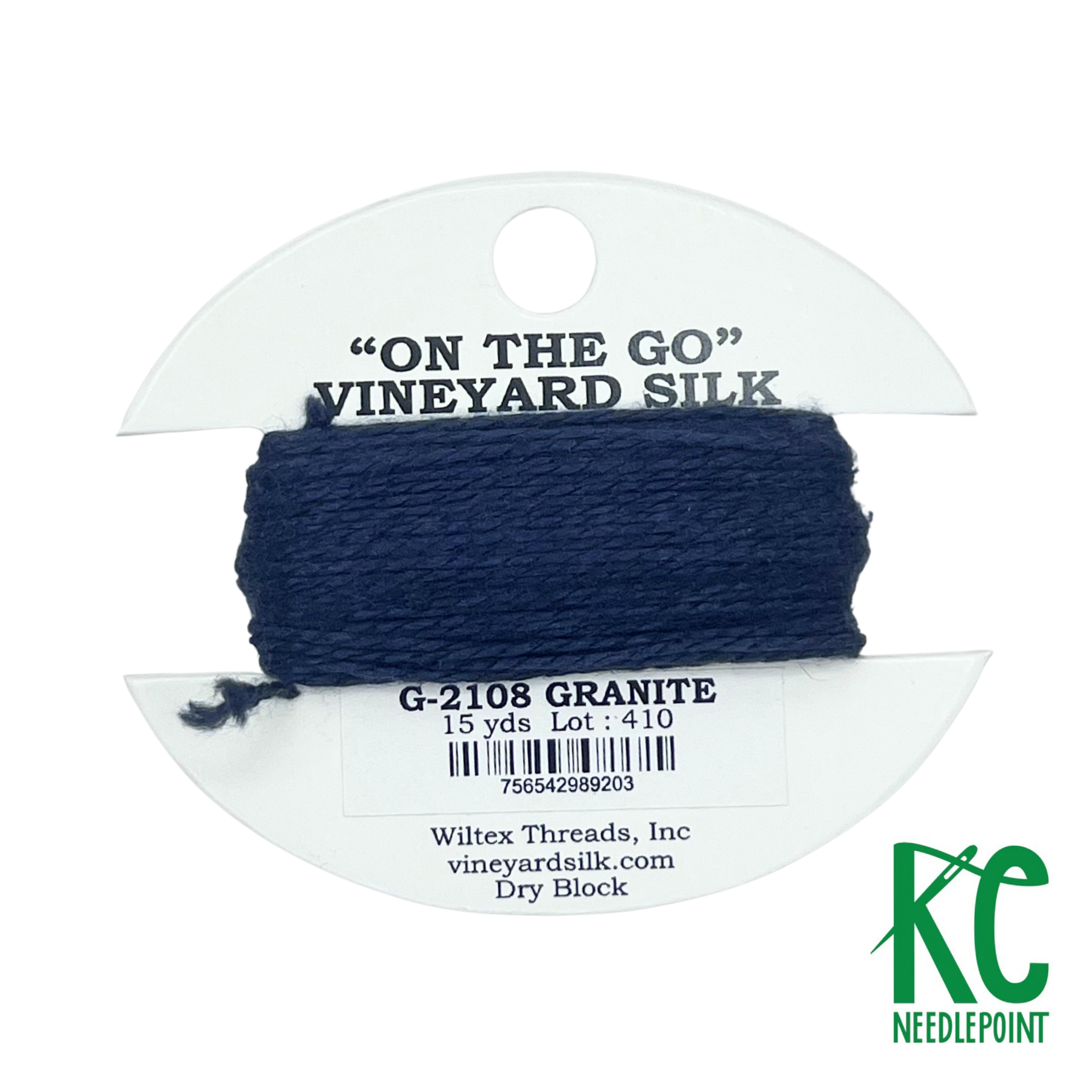 Vineyard Silk Card G2108 Granite - KC Needlepoint