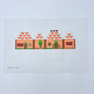 3D Orange and Orange Slice Roof Gingerbread House Canvas - KC Needlepoint