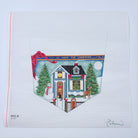 Winter Cottage Stocking Topper - KC Needlepoint