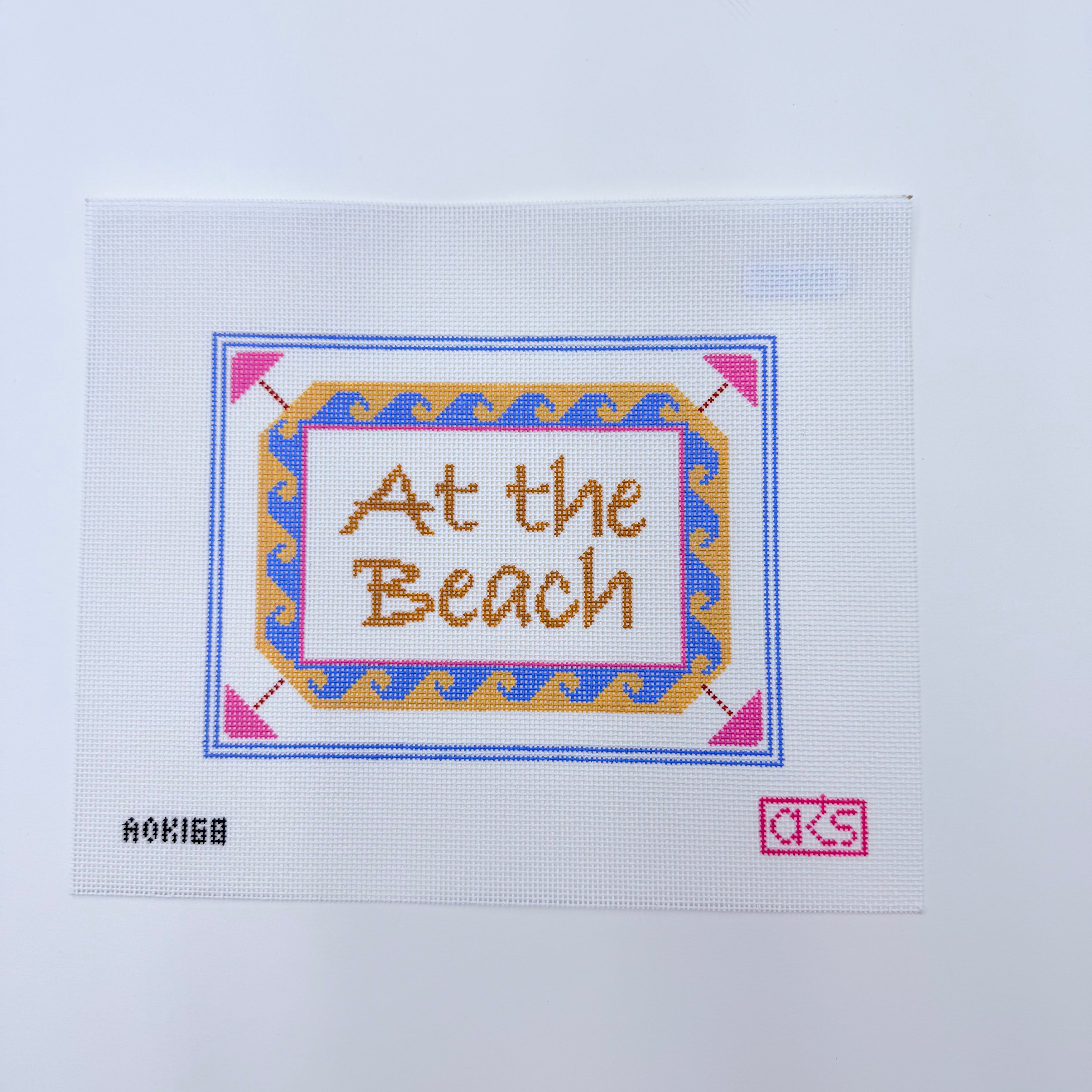 At the Beach Canvas - KC Needlepoint