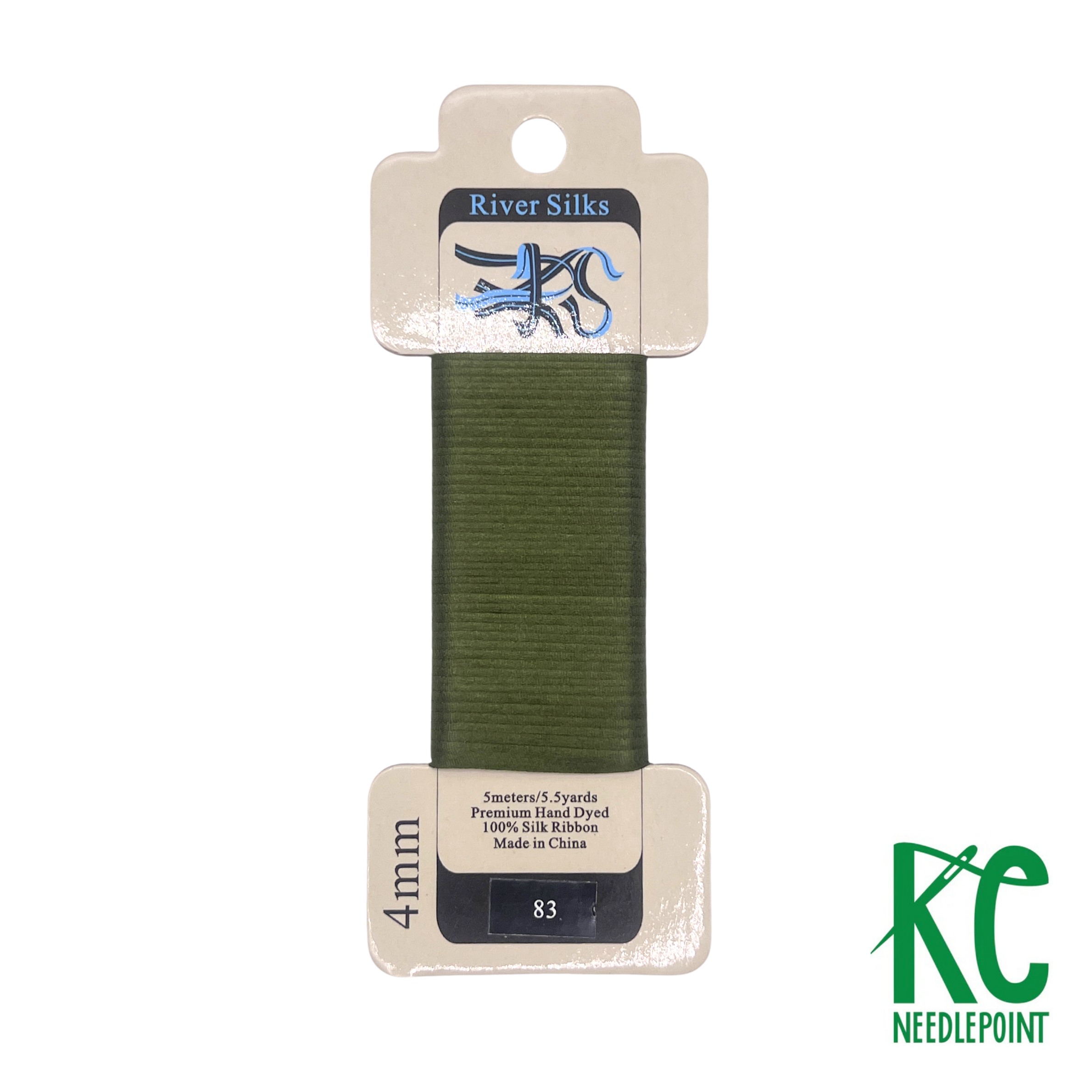 Silk Ribbon 4mm 083 Cypress - KC Needlepoint