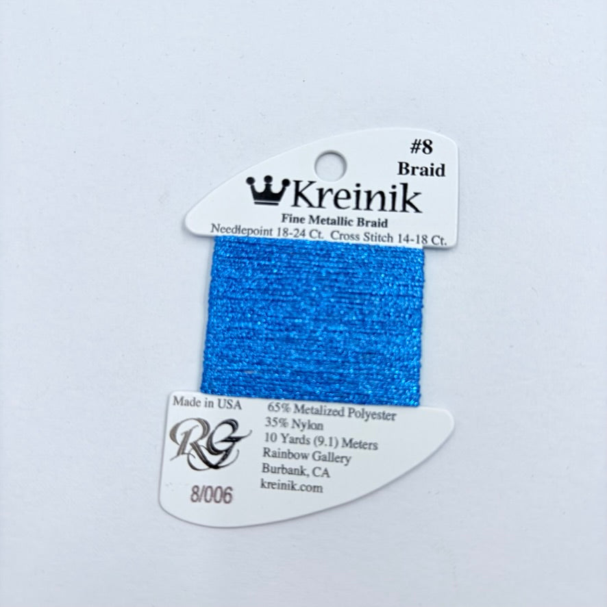Kreinik Card Size 8 006 Blue - KC Needlepoint