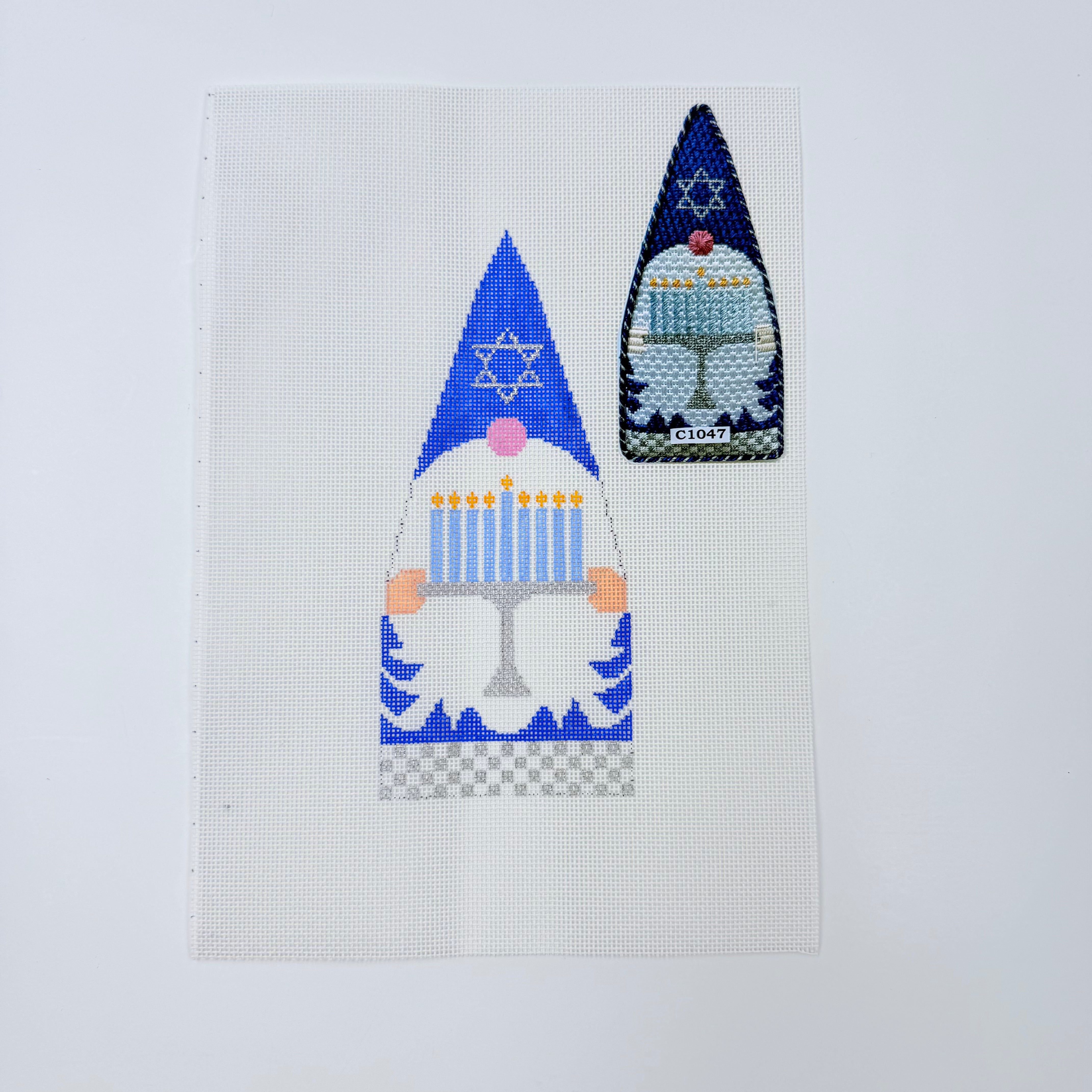 Hanukkah Gnome Canvas - KC Needlepoint