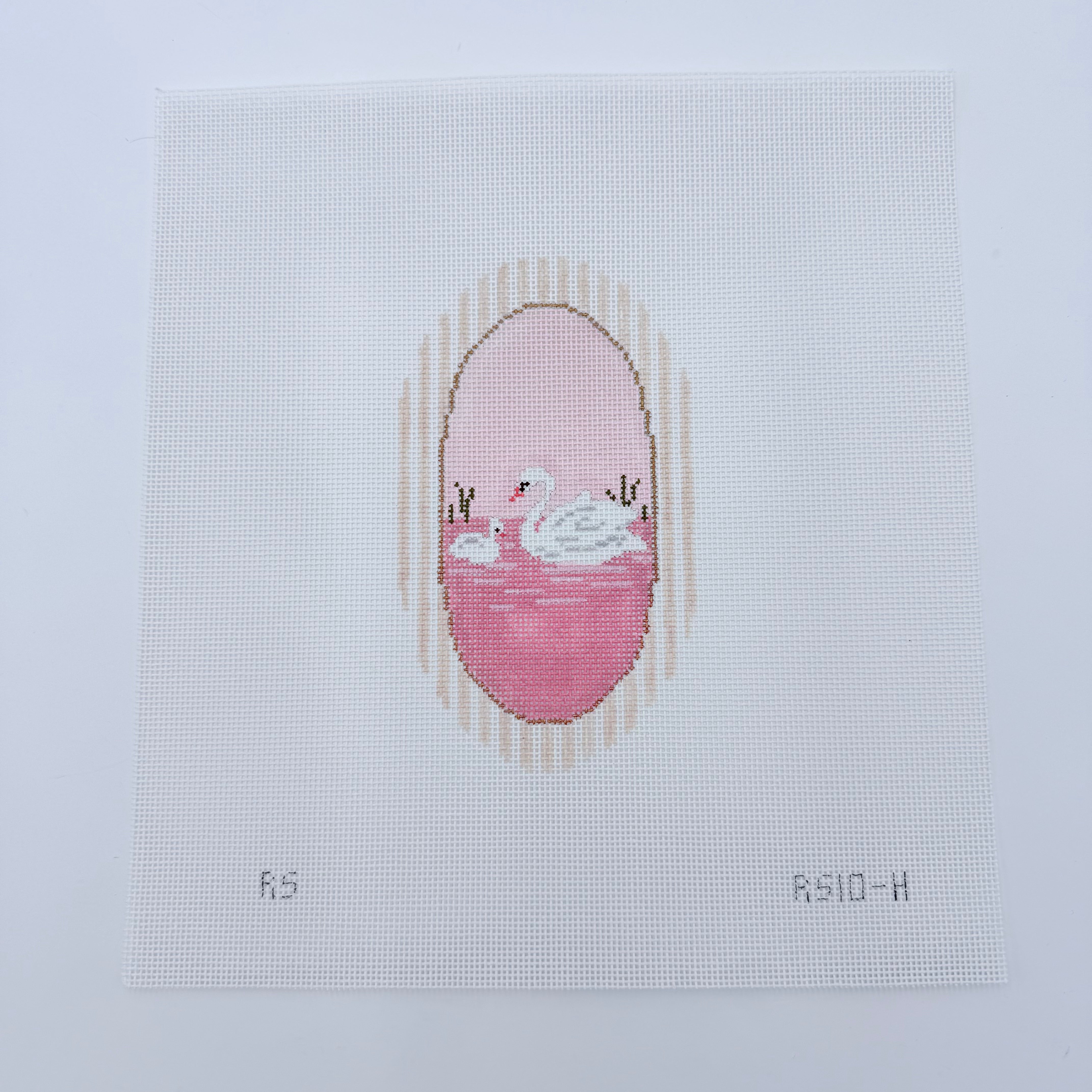 Swans Canvas - KC Needlepoint