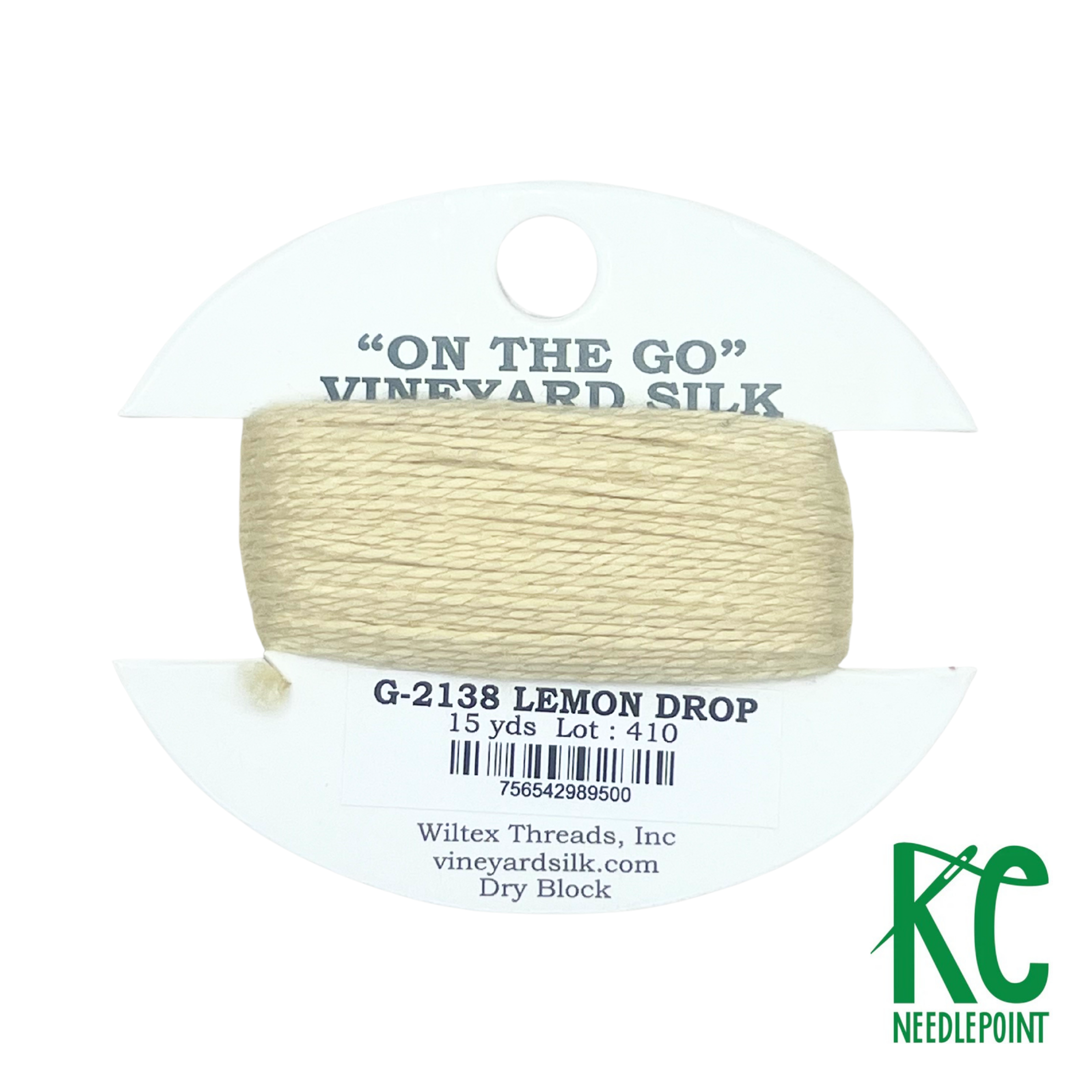 Vineyard Silk Card G2138 Lemon Drop - KC Needlepoint