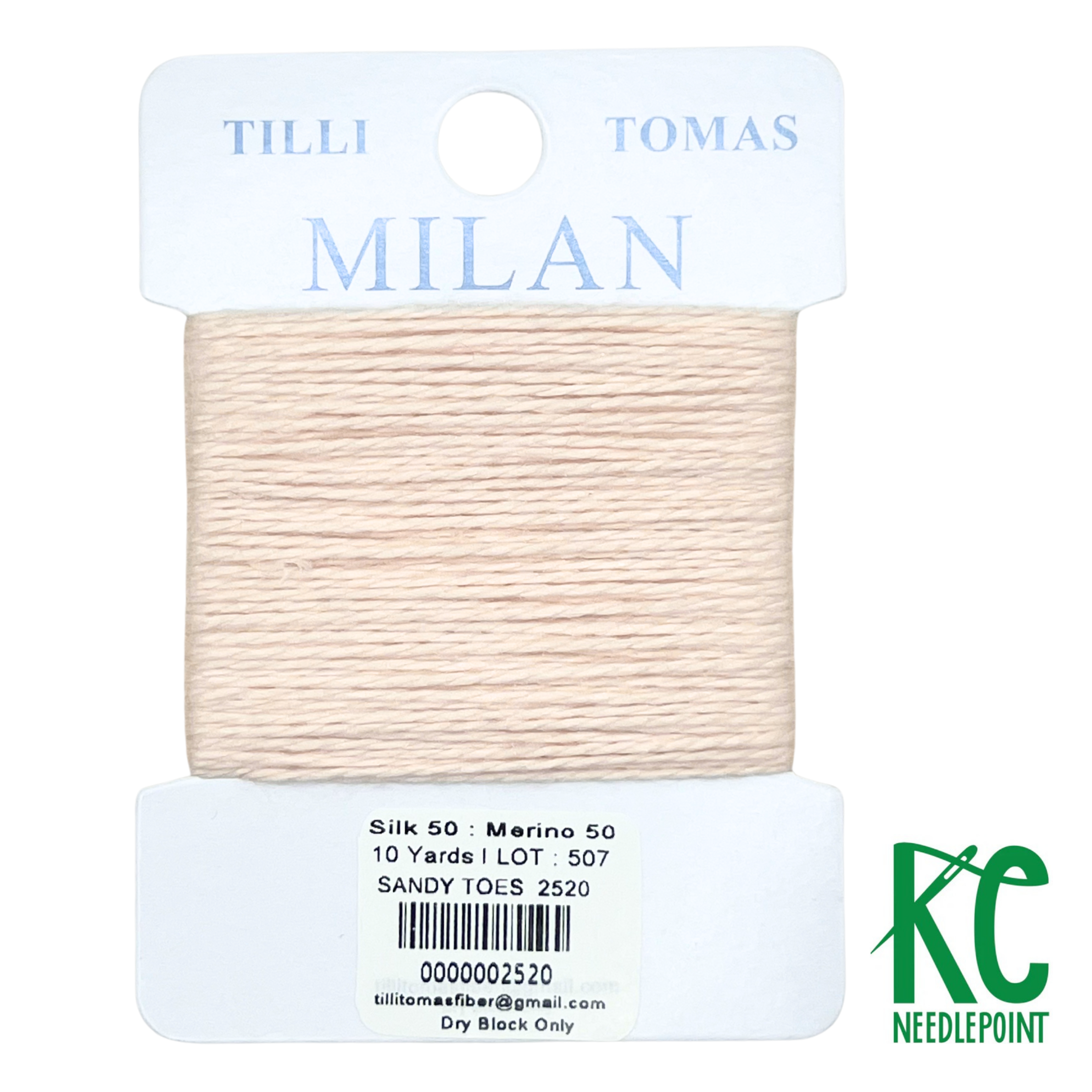 Milan Card 2520 Sandy Toes - KC Needlepoint