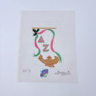 Delta Zeta Lamp Mini Sock Canvas - KC Needlepoint