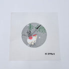 Red Belly Woodpecker Round Canvas - KC Needlepoint