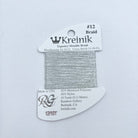 Kreinik Card Size 12 101 Platinum - KC Needlepoint