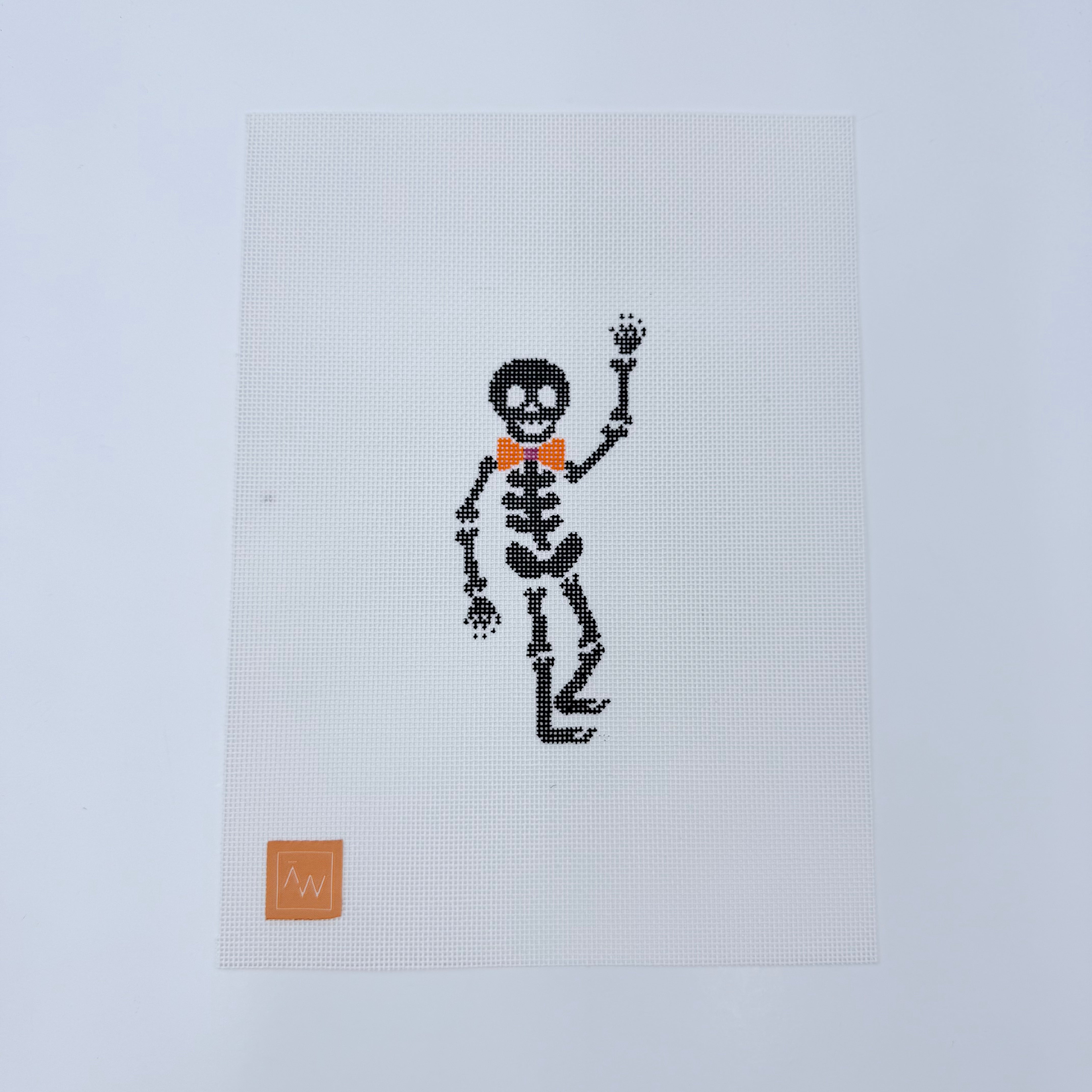 Spooky Skeleton Canvas - KC Needlepoint