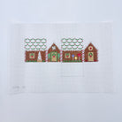 Green Scalloped Roof Gingerbread House Canvas - KC Needlepoint