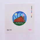 Foklore Round Canvas - KC Needlepoint