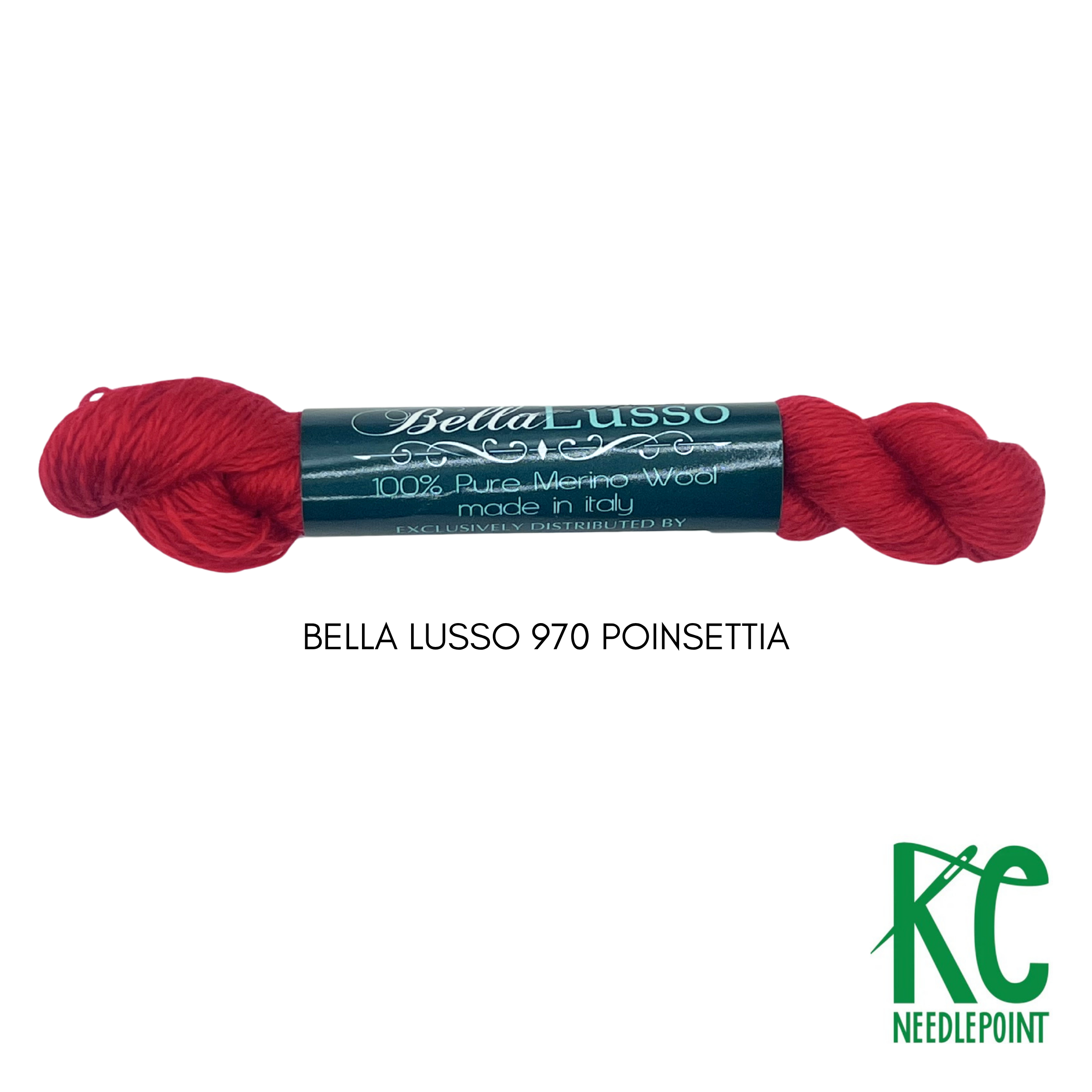 Bella Lusso Merino Wool 970 Poinsettia - KC Needlepoint