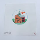 Oklahoma State University Round Canvas - KC Needlepoint