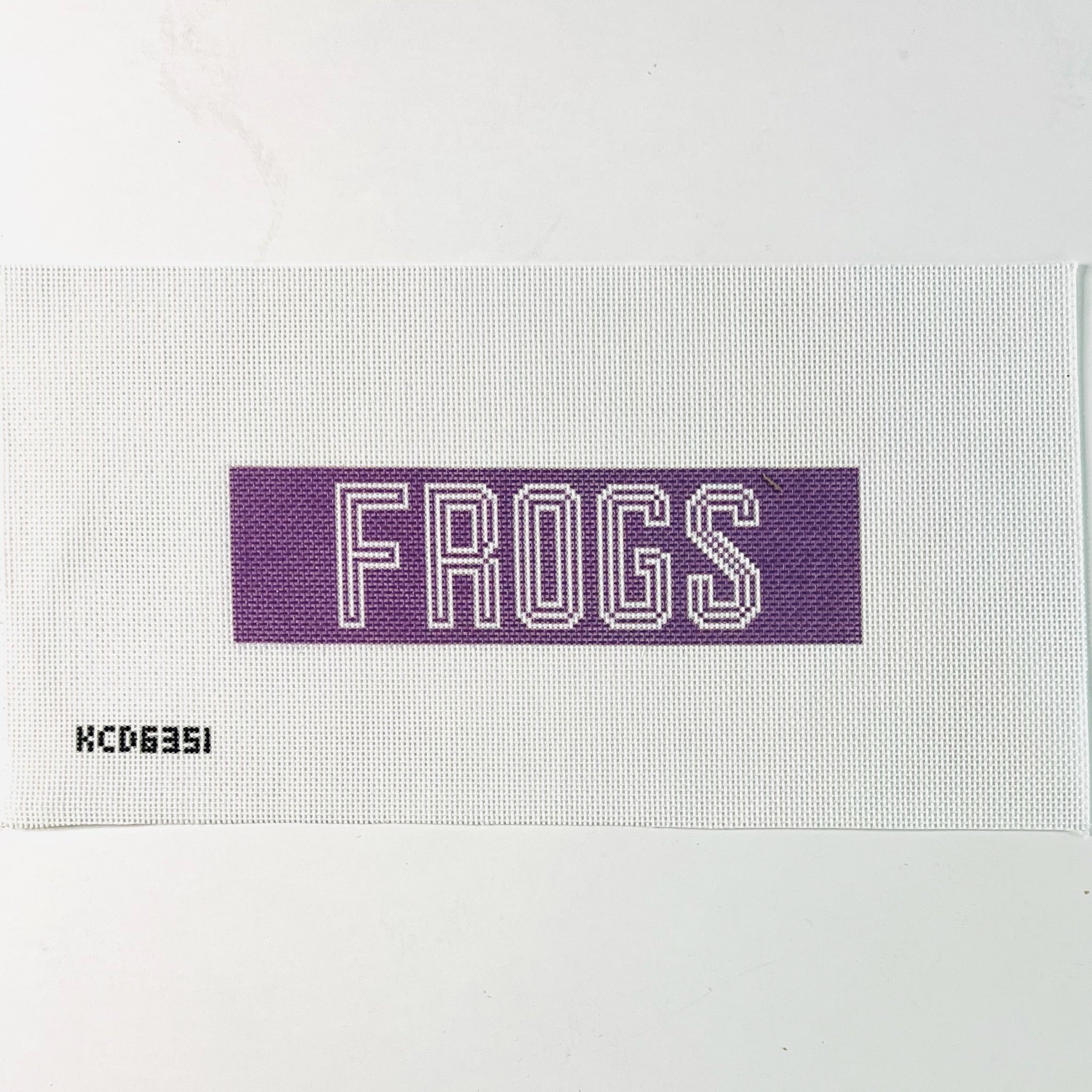 Frogs Cuff Canvas - KC Needlepoint