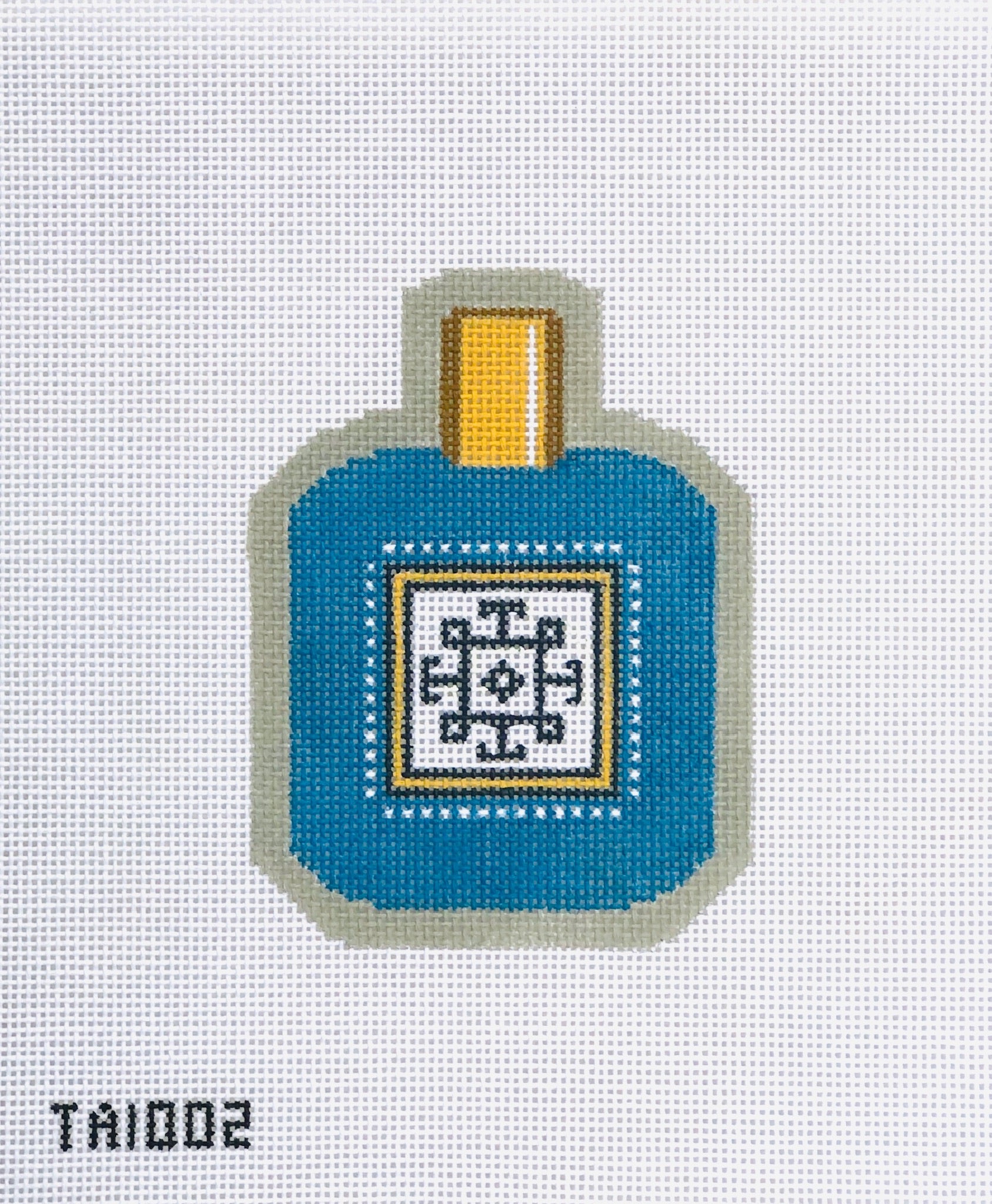 Logo Perfume Bottle Needlepoint Canvas - KC Needlepoint