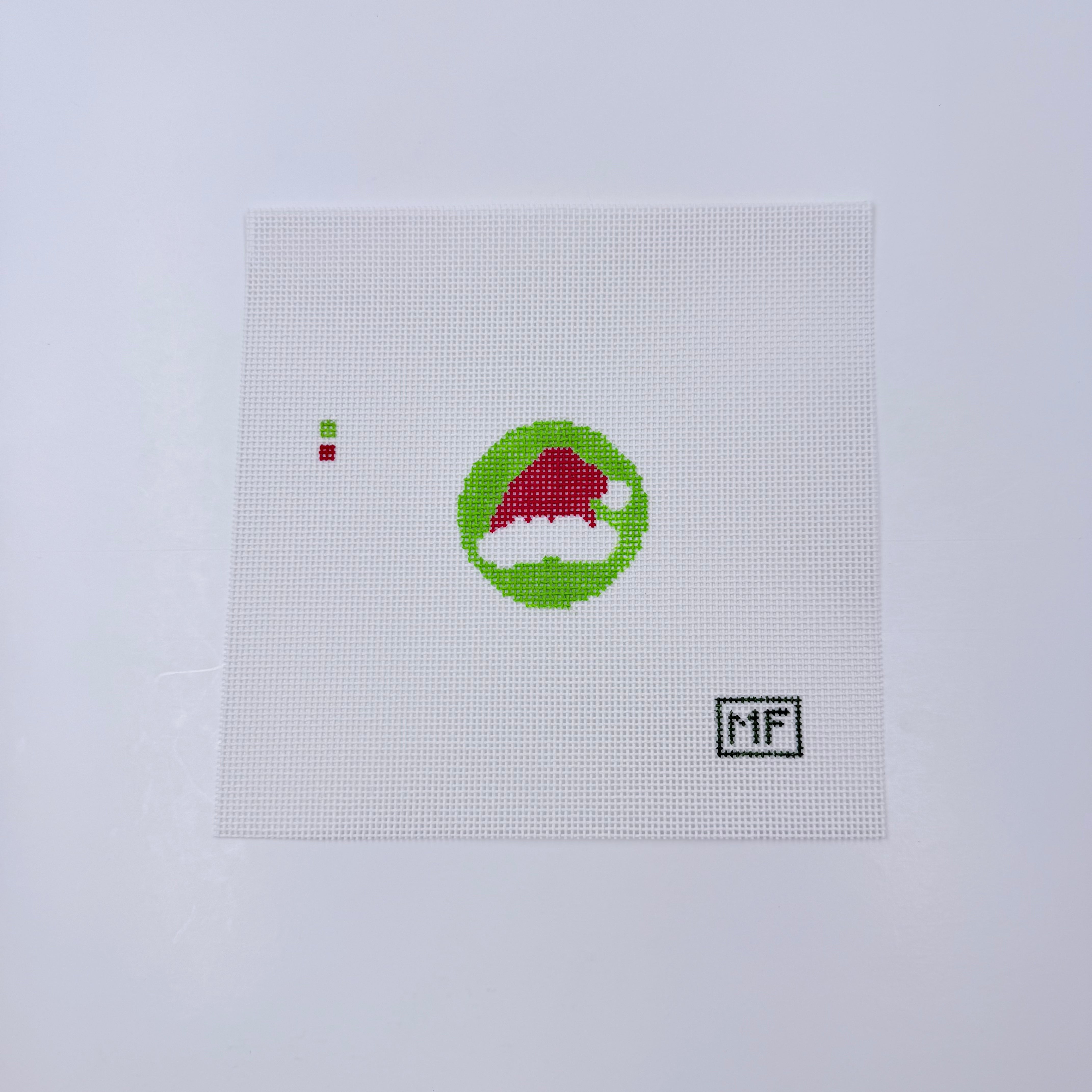 Santa Hat Mini Canvas - KC Needlepoint