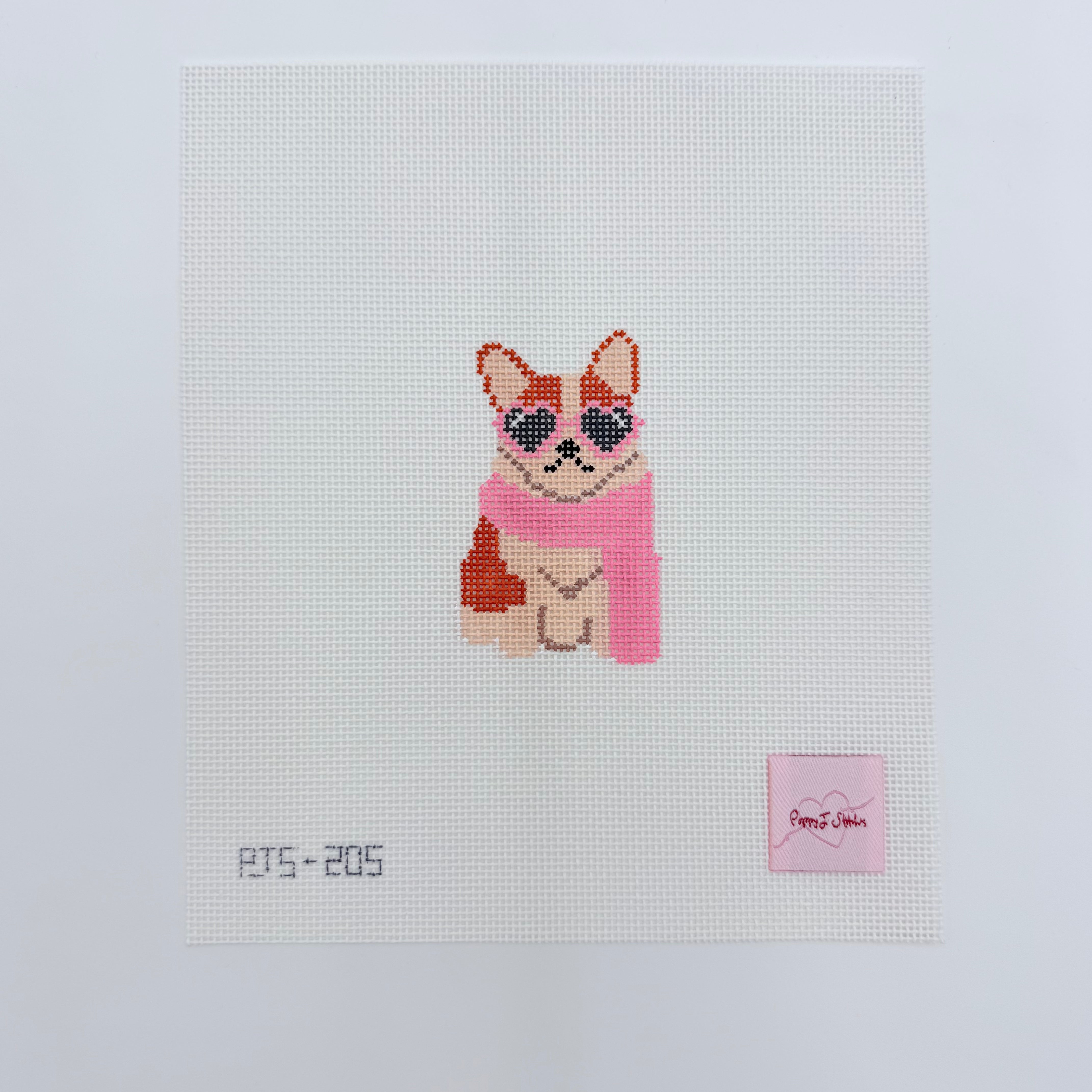 Mini Fab Pup Corgi Canvas - KC Needlepoint