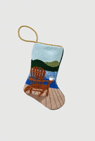 Finished Bauble Stocking: Dockside Delight Lake Life - KC Needlepoint