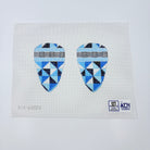Blue Diamond Scissor Case Canvas - KC Needlepoint