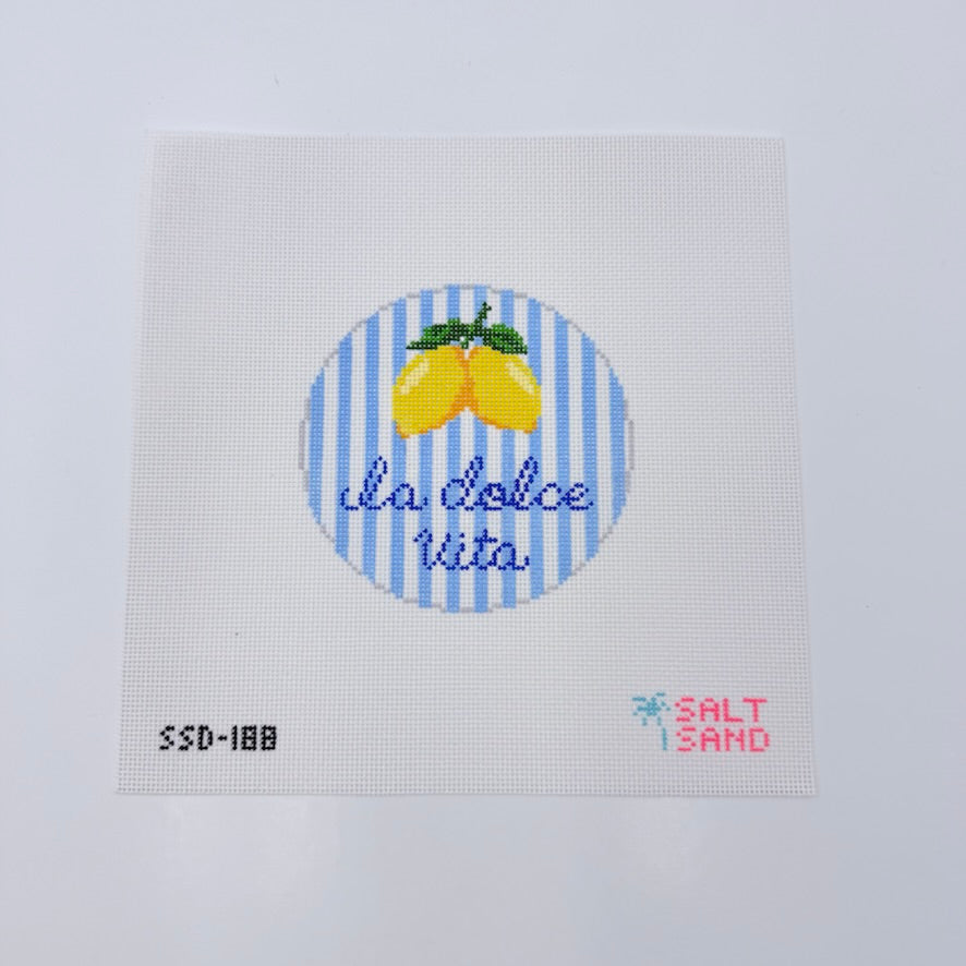 La Dolce Vita Lemons Canvas - KC Needlepoint