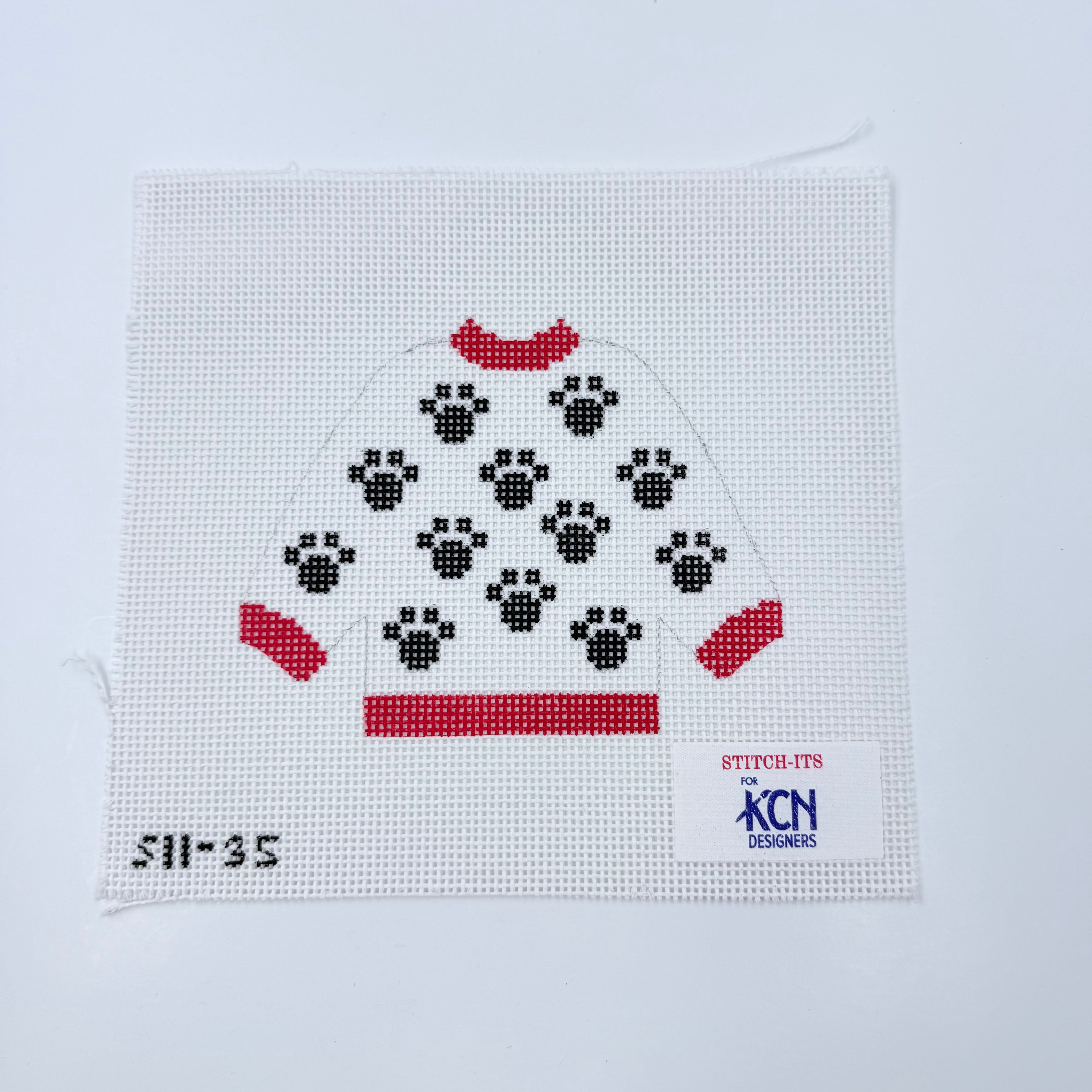 Dog Prints Pullover - KC Needlepoint