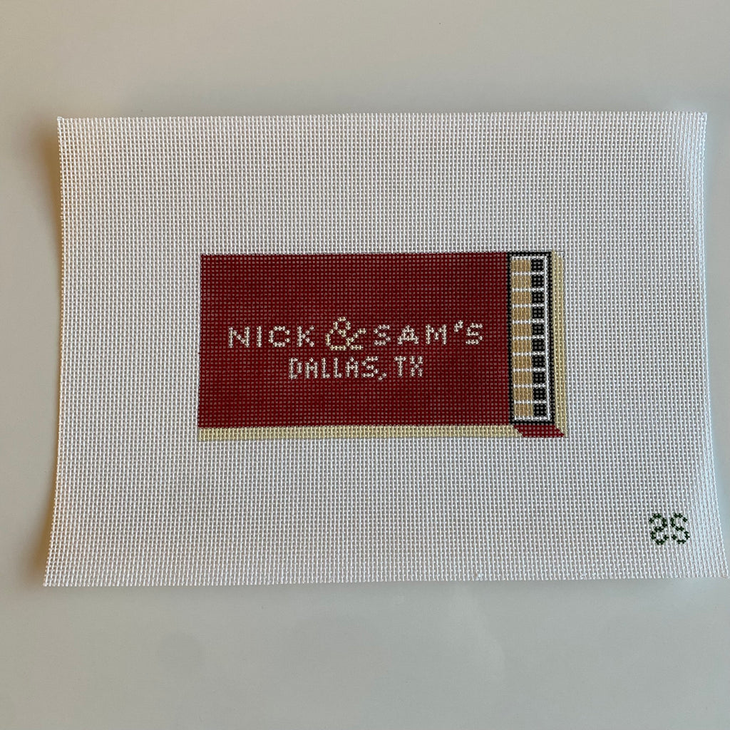 Nick & Sam's Matchbook Canvas - KC Needlepoint