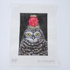Prickly Pear Owl Needlepoint Canvas - KC Needlepoint