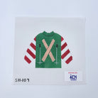 Skis and Poles Pullover - KC Needlepoint