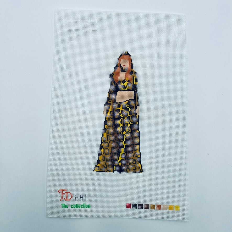 Shania in Leopard Canvas - KC Needlepoint