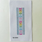 Rainbow Leaves Key Fob Canvas - KC Needlepoint