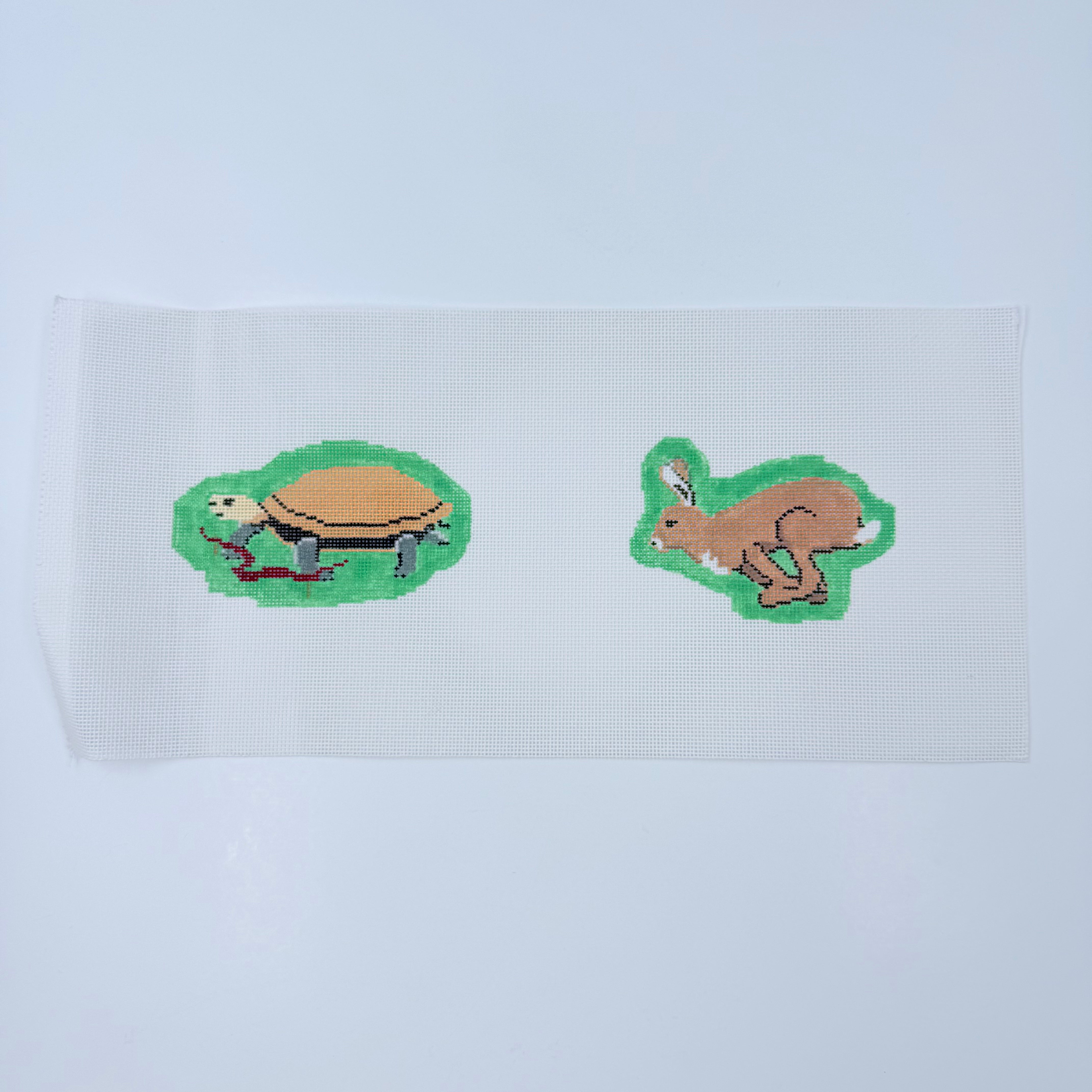 The Tortoise and the Hare Canvas - KC Needlepoint