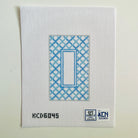 Blue Lattice Eyeglass Case Insert Canvas - KC Needlepoint