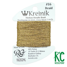 Kreinik Card Size 16 202HL Aztec Gold High Lustre - KC Needlepoint