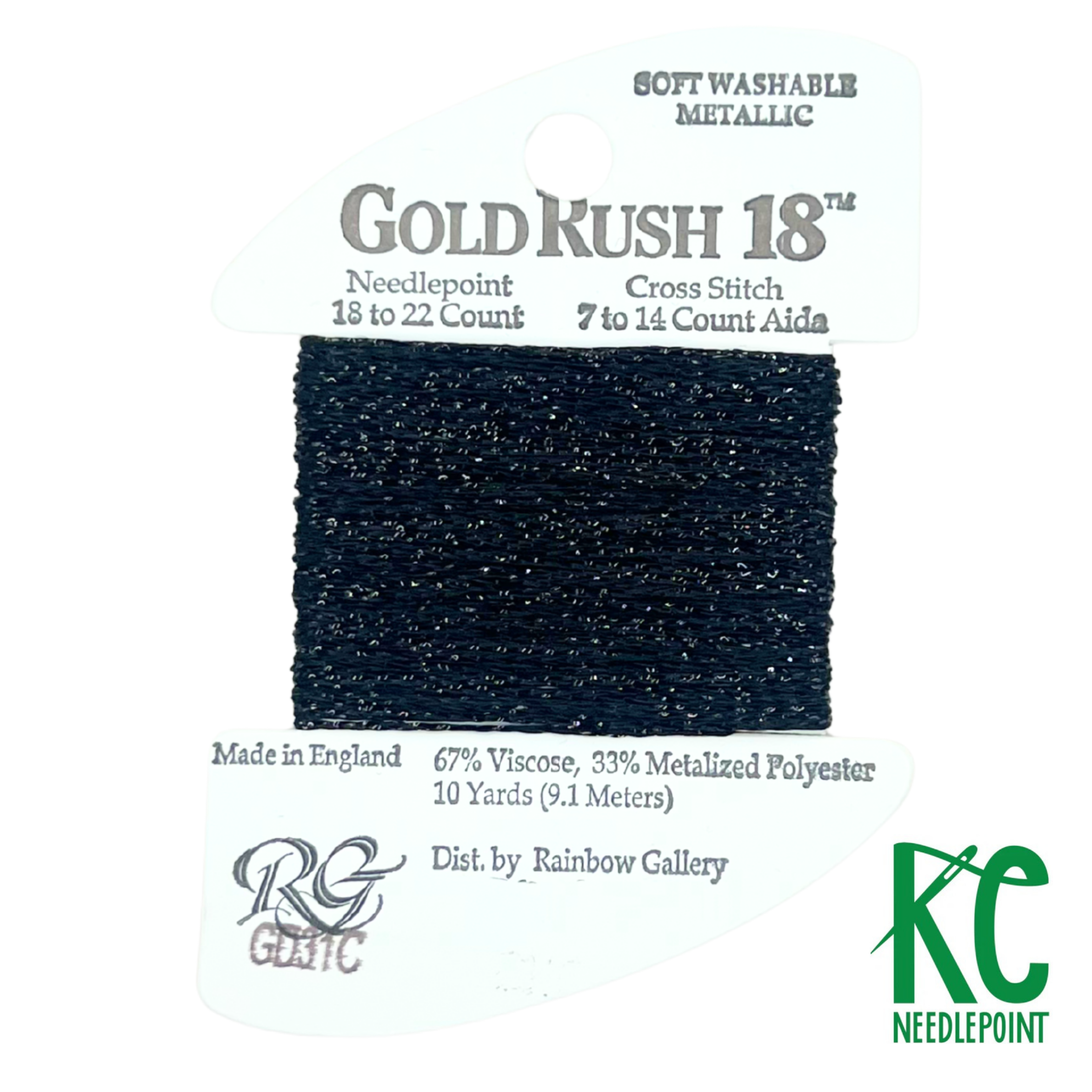 Gold Rush GD31C Black - KC Needlepoint